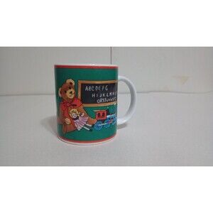 Rare C Storm Coffee Mug/Cup School Teacher Learning Novelty Print 90s Vtg